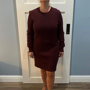 GAP maroon sweater dress mid length size XL